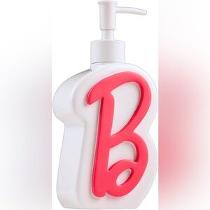 Official Barbie Pink “B” Monogram Soap/Lotion Dispenser – 11.69 oz